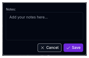 Notes editor