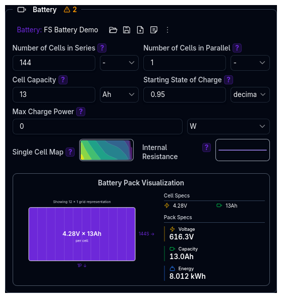 Battery Layout