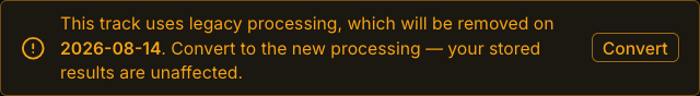 Legacy Processing Banner