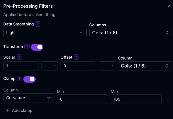 Standard Mode Smoothing Presets